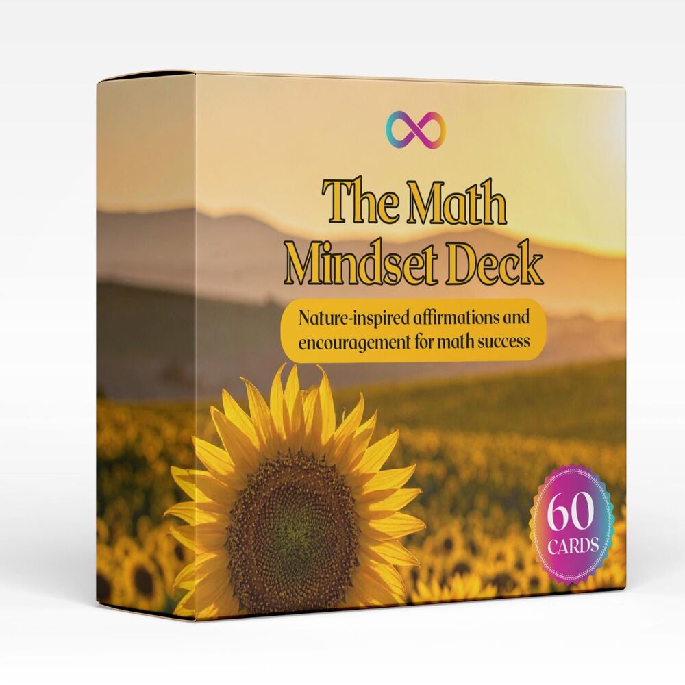 Math Confidence Deck | 60 Affirmation and Reflection Cards for Students, Teacher